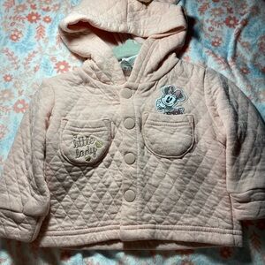 Disney Light Pink Quilted Puffer Jacket